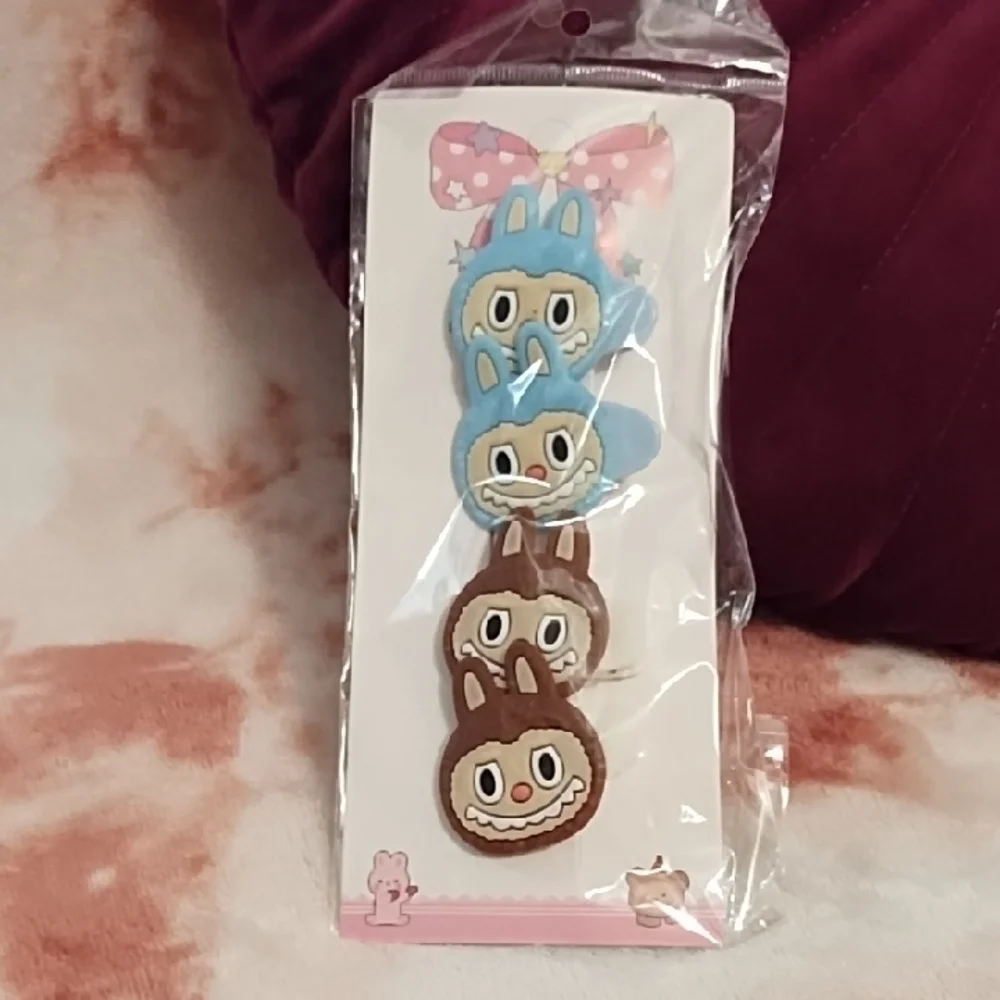 LaBuBu Face Hair Clips NWT